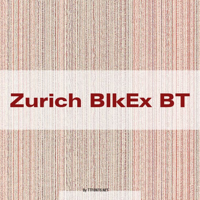 Zurich BlkEx BT example